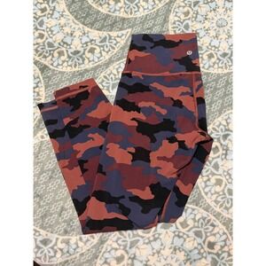 Lululemon Wunder Under High Rise Tights 25 Heritage 365 Camo Brier Rose Multi 6
